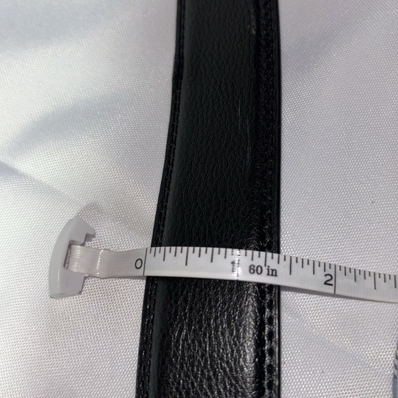 2/$30 Men’s Black Casual Ratchet No Holes Genuine Leather Belt Cut to Size - Picture 15 of 16